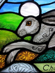 Stained Glass Silver Eyes   